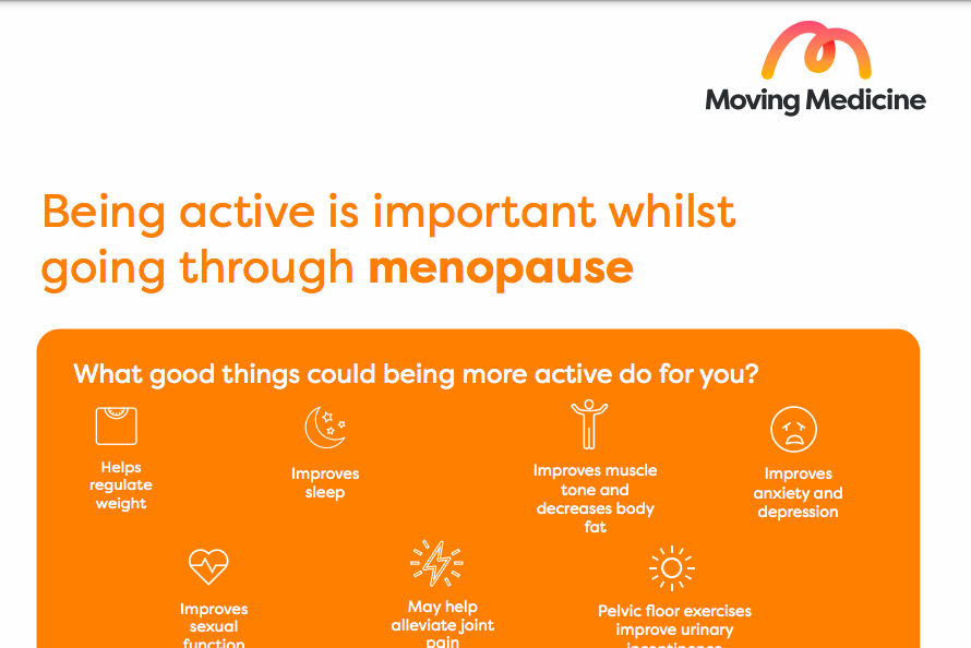 Moving Medicine Patient Information Finder – Menopause